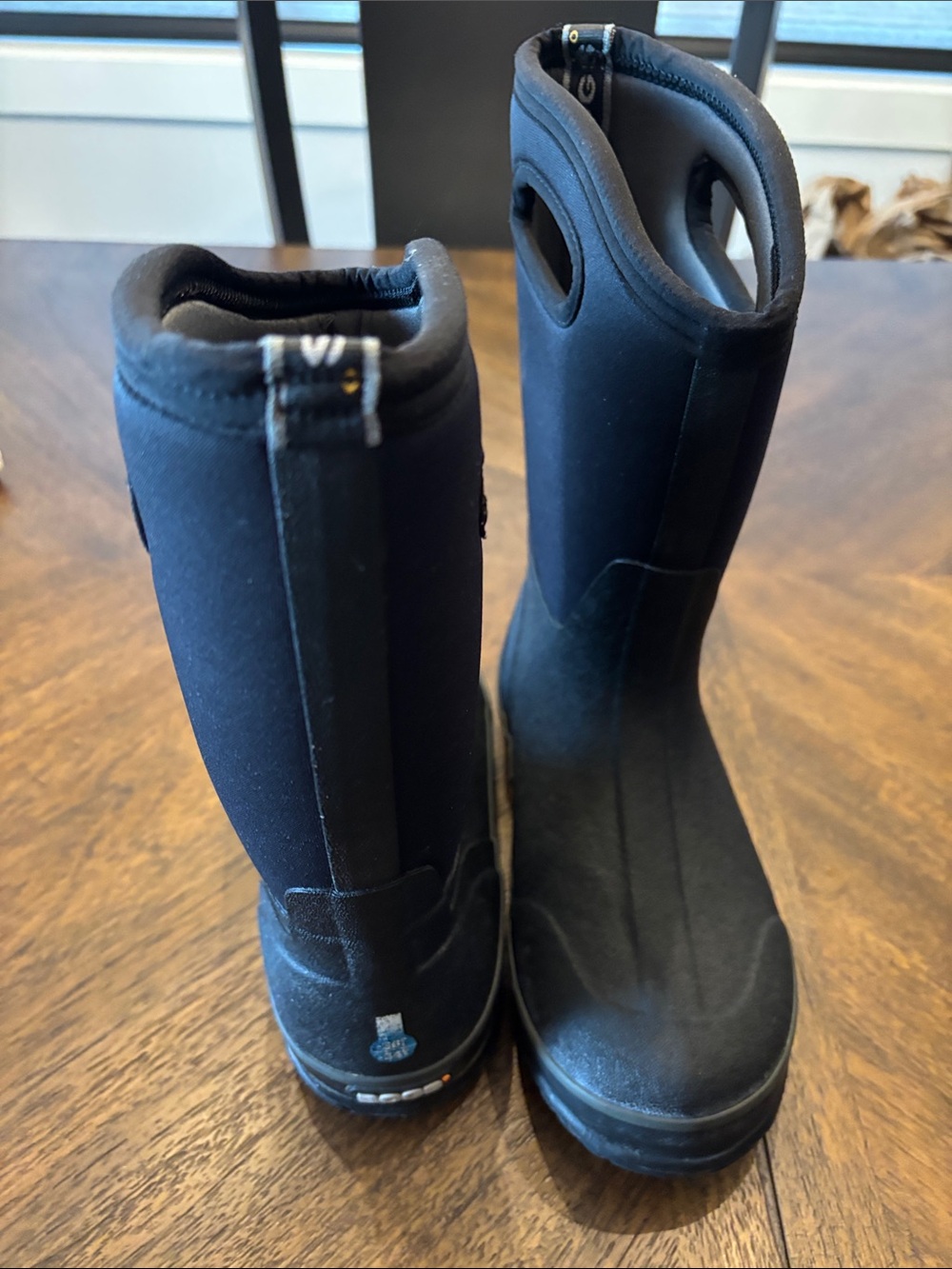 Bogs Kids Black Waterproof Pull-On Rain & Snow Boots